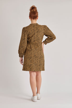 One Ten Willow Tie Waist Dress - Animal Print