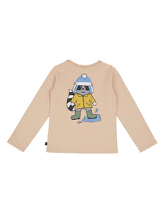 Animal Crackers Rainy Days L/S Tee - Tan