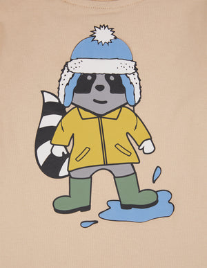 Animal Crackers Rainy Days L/S Tee - Tan