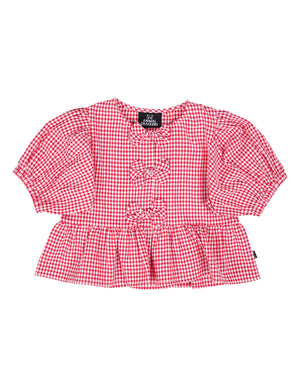Animal Crackers Checkered Top - Check