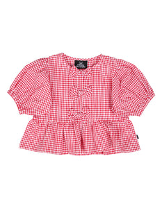 Animal Crackers Checkered Top - Check