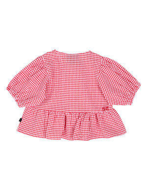 Animal Crackers Checkered Top - Check