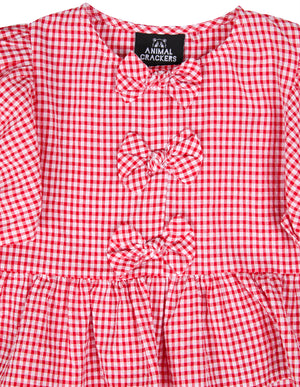 Animal Crackers Checkered Top - Check
