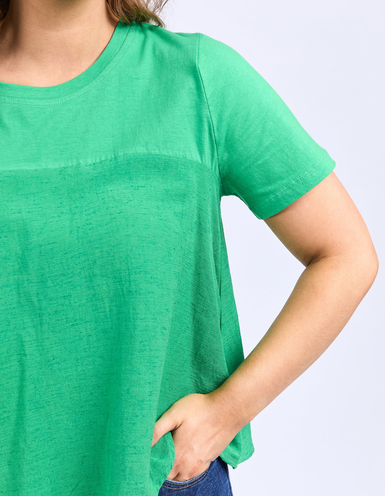 Elm Melrose Top - Spring Green