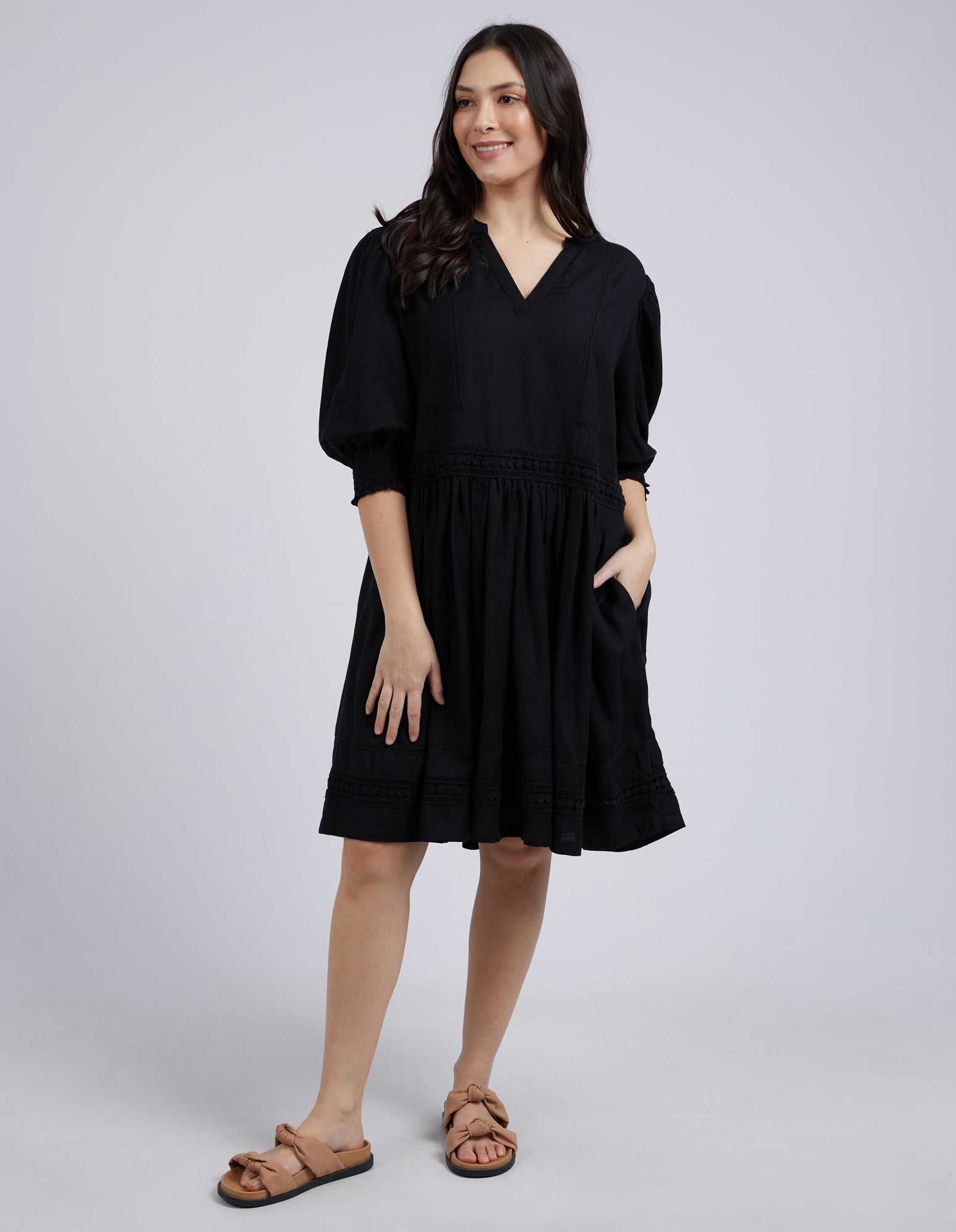 Elm Market Dress - Black