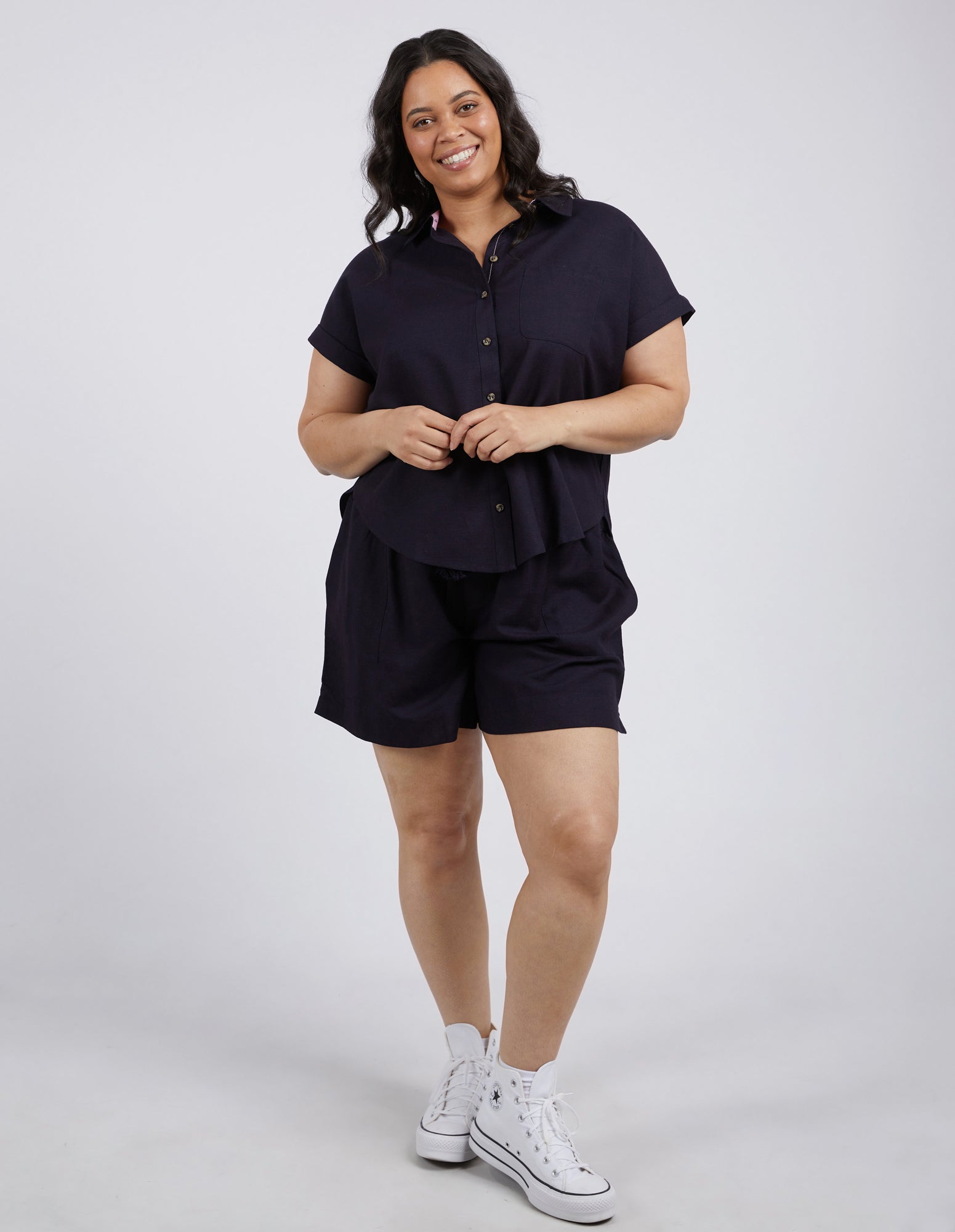 Elm Clem Shirt - Navy