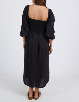 Elm Dusk Midi Dress - Black