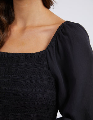 Elm Dusk Midi Dress - Black