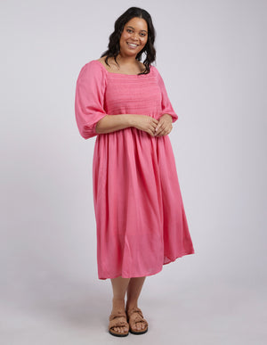 Elm Dusk Midi Dress - Pink Lemonade