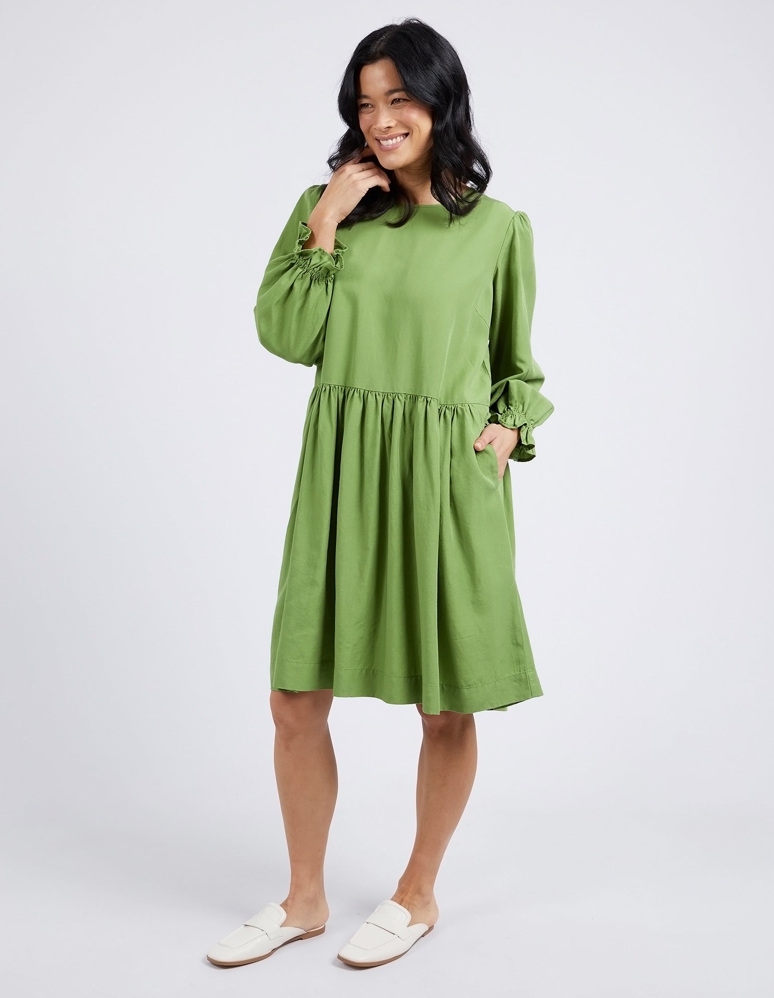 Elm River Dress - Jungle Green