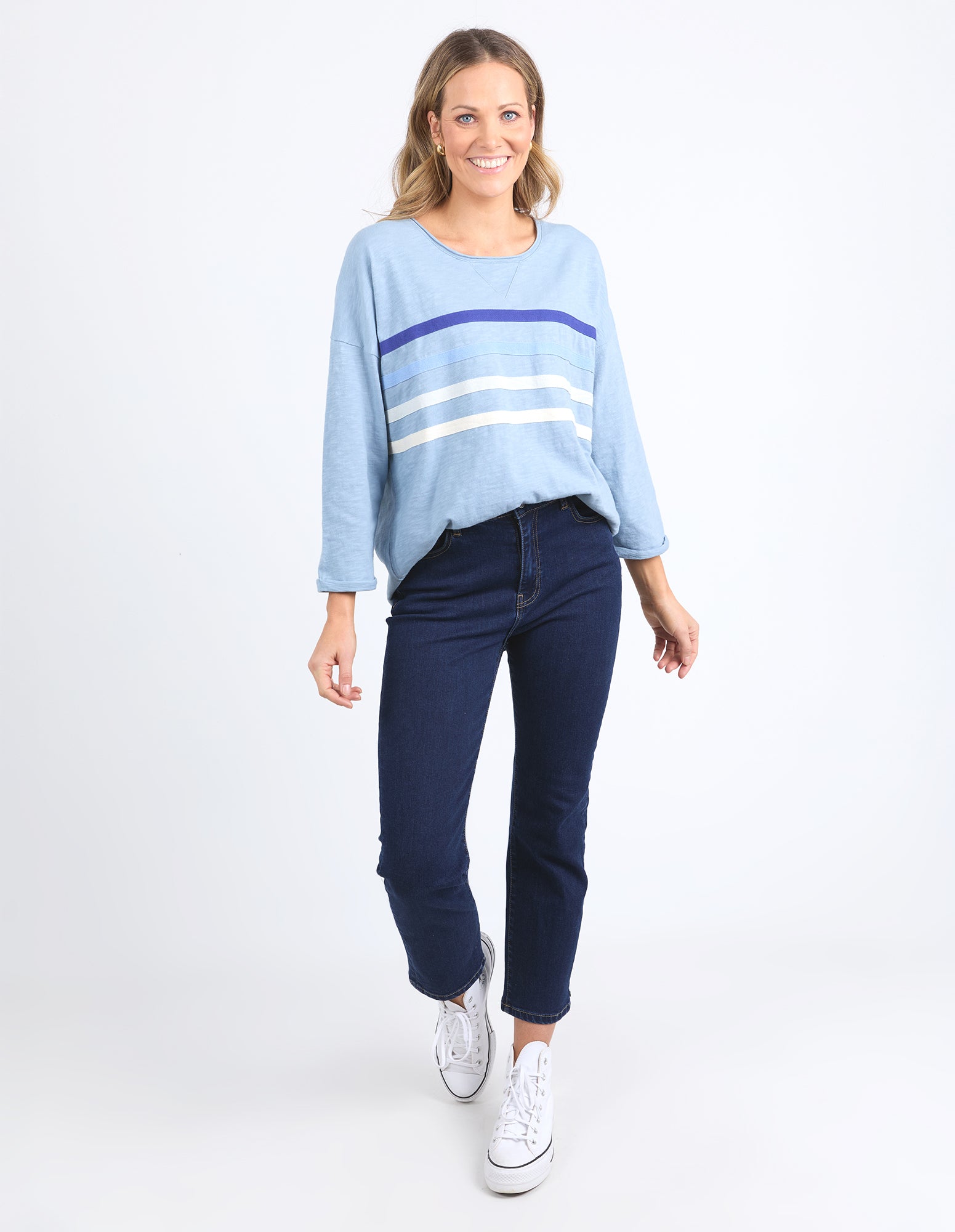 Elm Outlook Sweat - Steel Blue