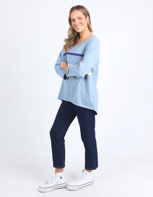 Elm Outlook Sweat - Steel Blue