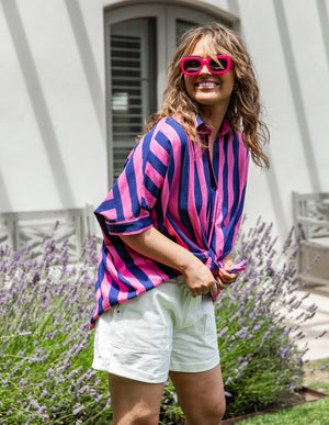 Elm Palermo Stripe Shirt - Blue/Pink