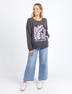Elm Keyla Crew - Washed Black