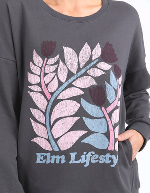 Elm Keyla Crew - Washed Black