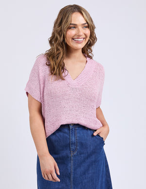 Elm Elba Knit Top - Dusk Pink