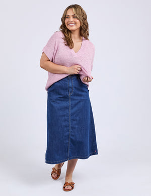 Elm Elba Knit Top - Dusk Pink
