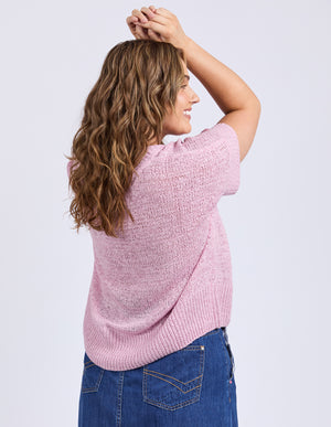 Elm Elba Knit Top - Dusk Pink