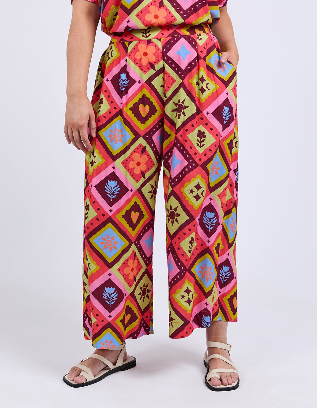 Elm Rhode Pant - Multi Geo Print