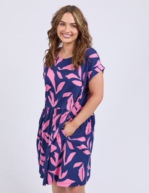 Elm Mimosa Dress - Blue Depths Print