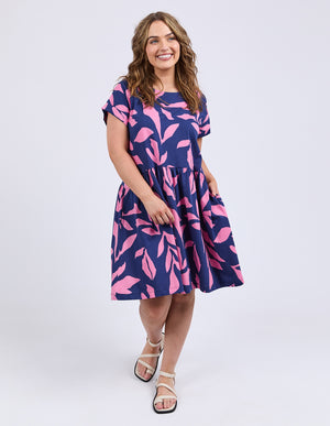 Elm Mimosa Dress - Blue Depths Print