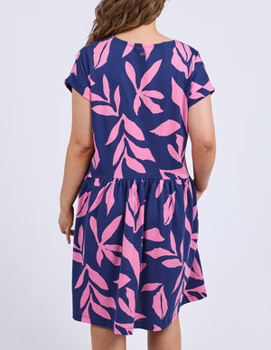 Elm Mimosa Dress - Blue Depths Print