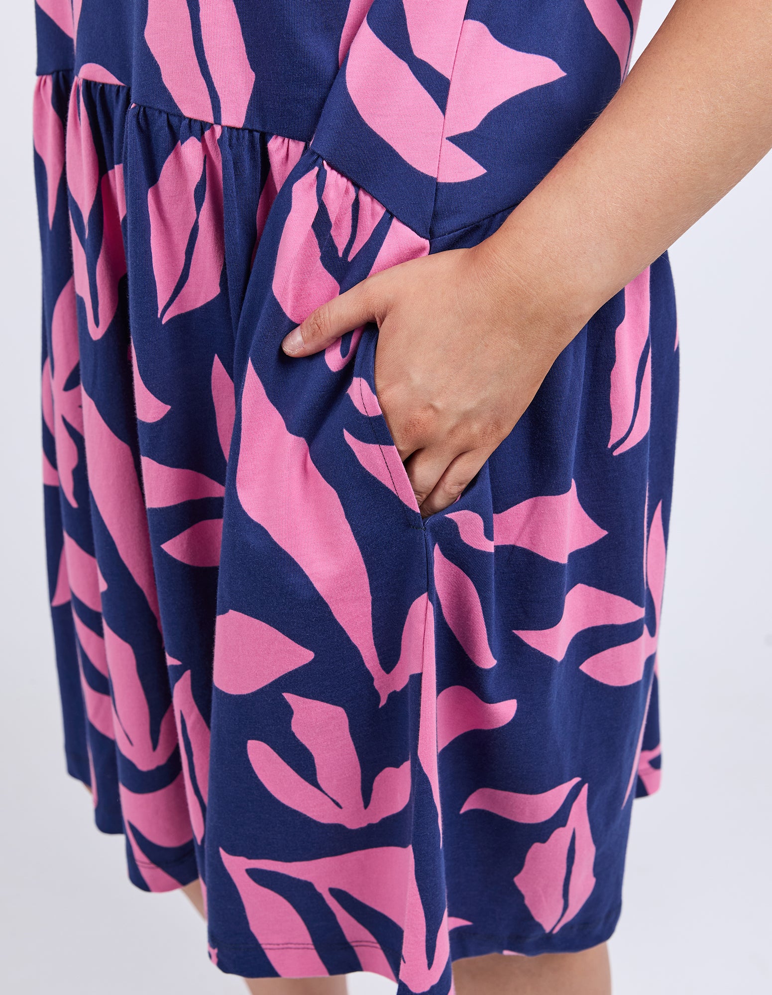Elm Mimosa Dress - Blue Depths Print