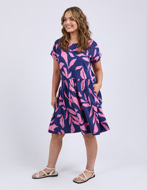 Elm Mimosa Dress - Blue Depths Print