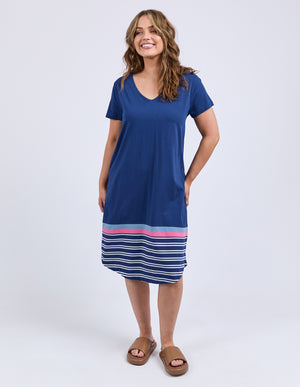 Elm Sylvia Tee Dress - Blue Depths