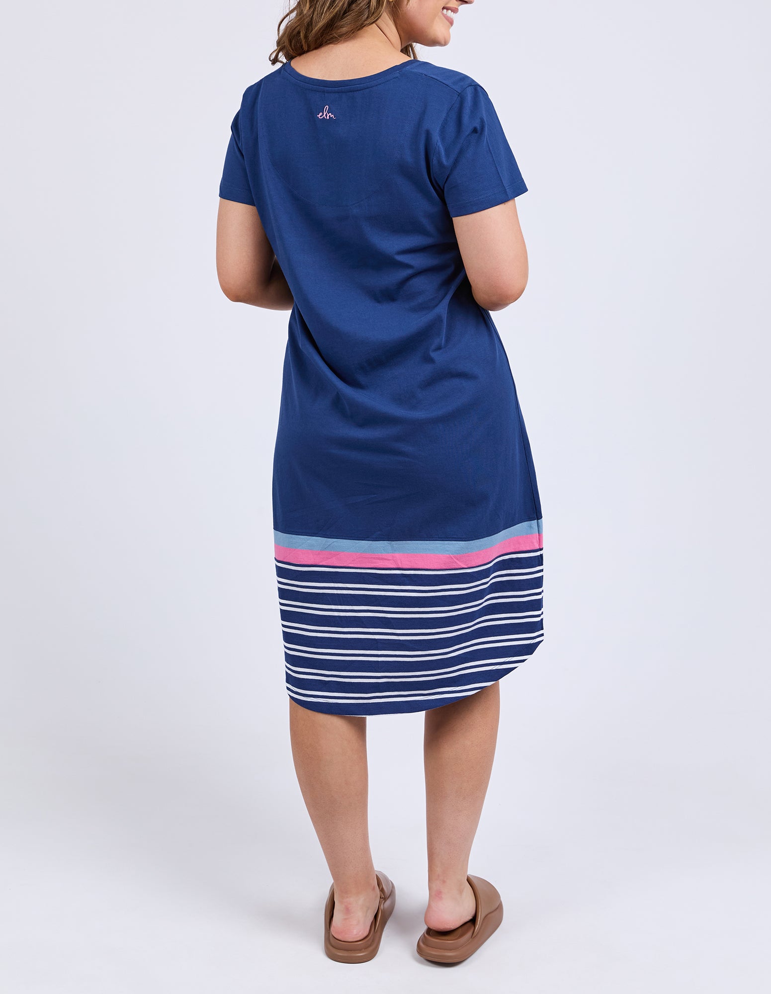 Elm Sylvia Tee Dress - Blue Depths