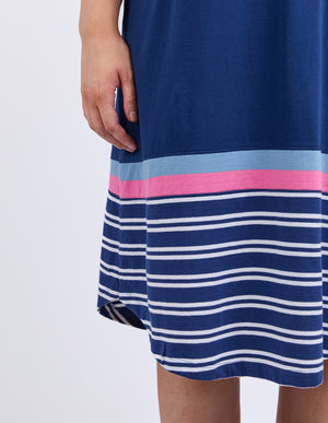Elm Sylvia Tee Dress - Blue Depths
