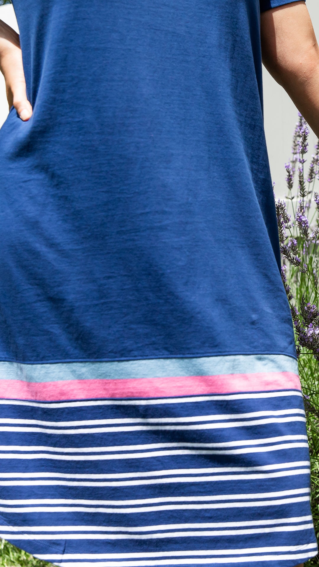 Elm Sylvia Tee Dress - Blue Depths
