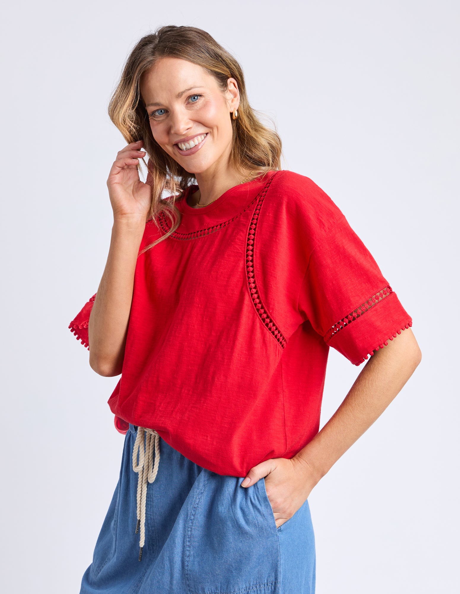 Elm Abagail Top - Poppy