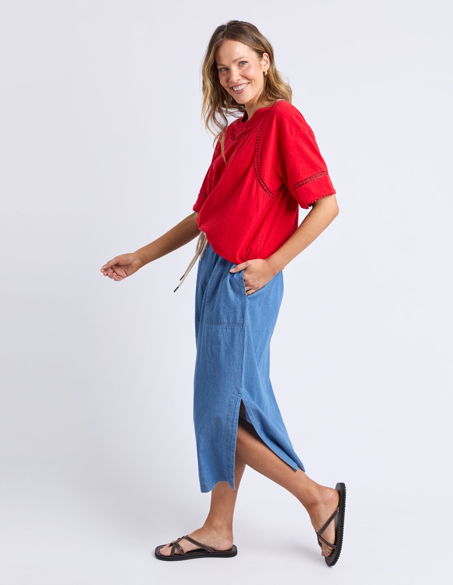 Elm Abagail Top - Poppy