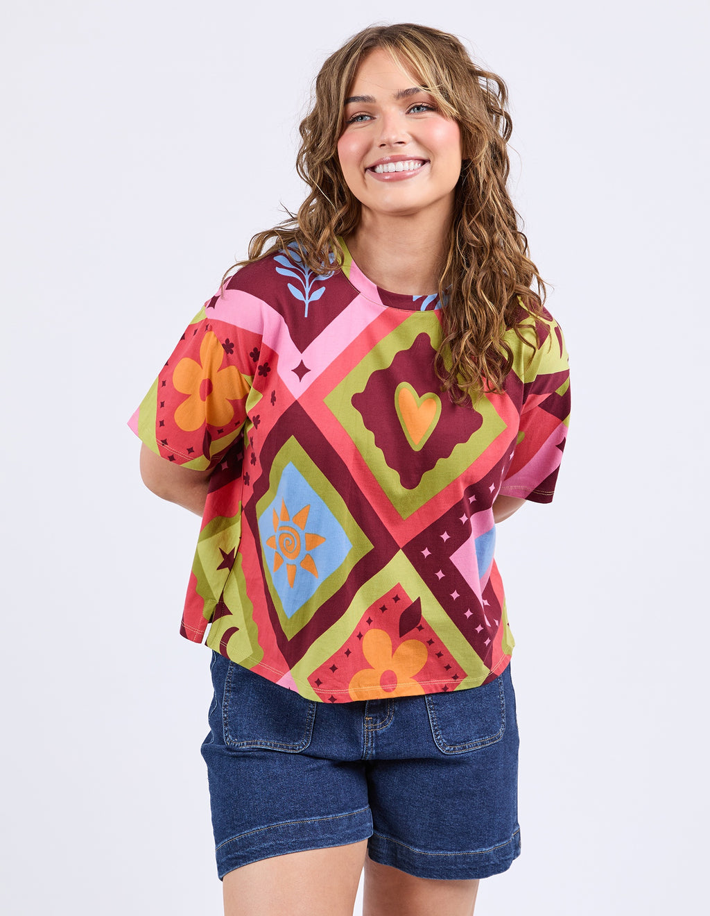 Elm Rhode Tee - Multi Geo Print