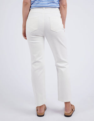 Elm Ada Straight Leg Jean - Vintage White