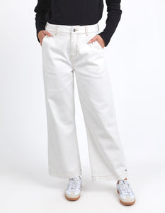 Elm Izzy Wide Leg Jean - Vintage White