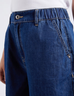Elm Matilda Denim Short - Dark Blue