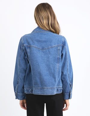 Elm Hunter Denim Jacket - Mid Blue Wash
