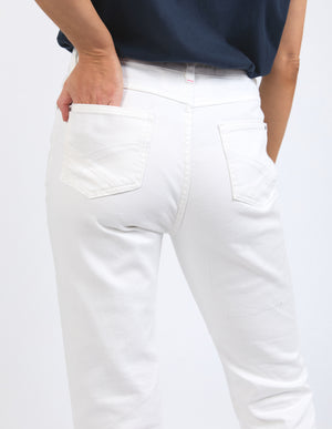 Elm Mollie Capri Jean - White