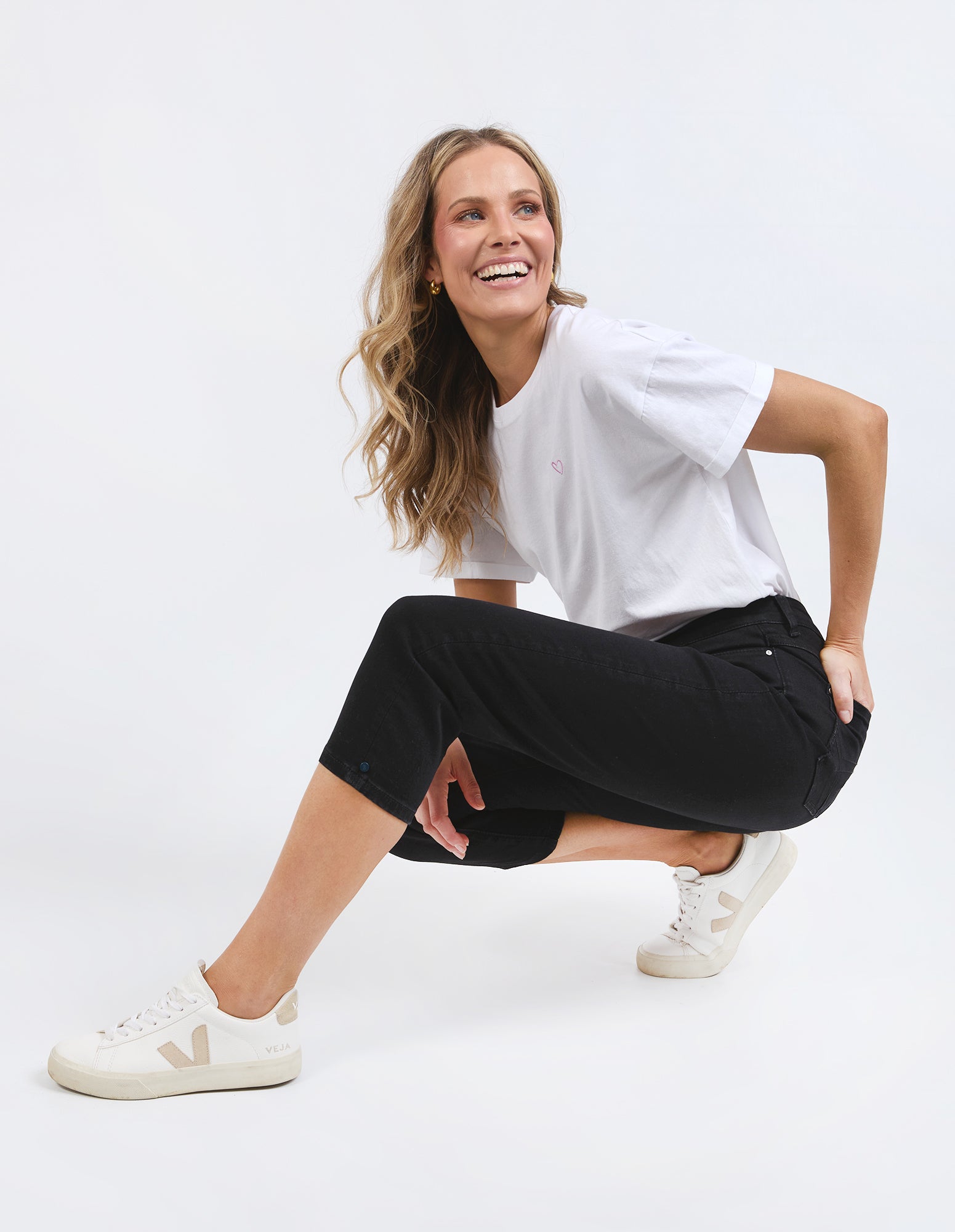Elm Mollie Capri Jean - Black