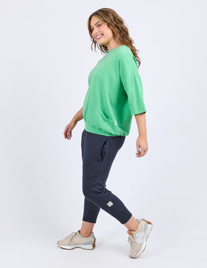 Elm Mazie Sweat - Spring Green