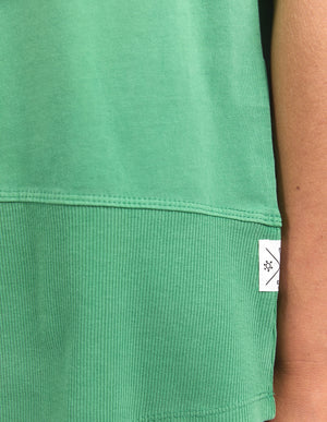 Elm Rib SS Tee - Green Briar