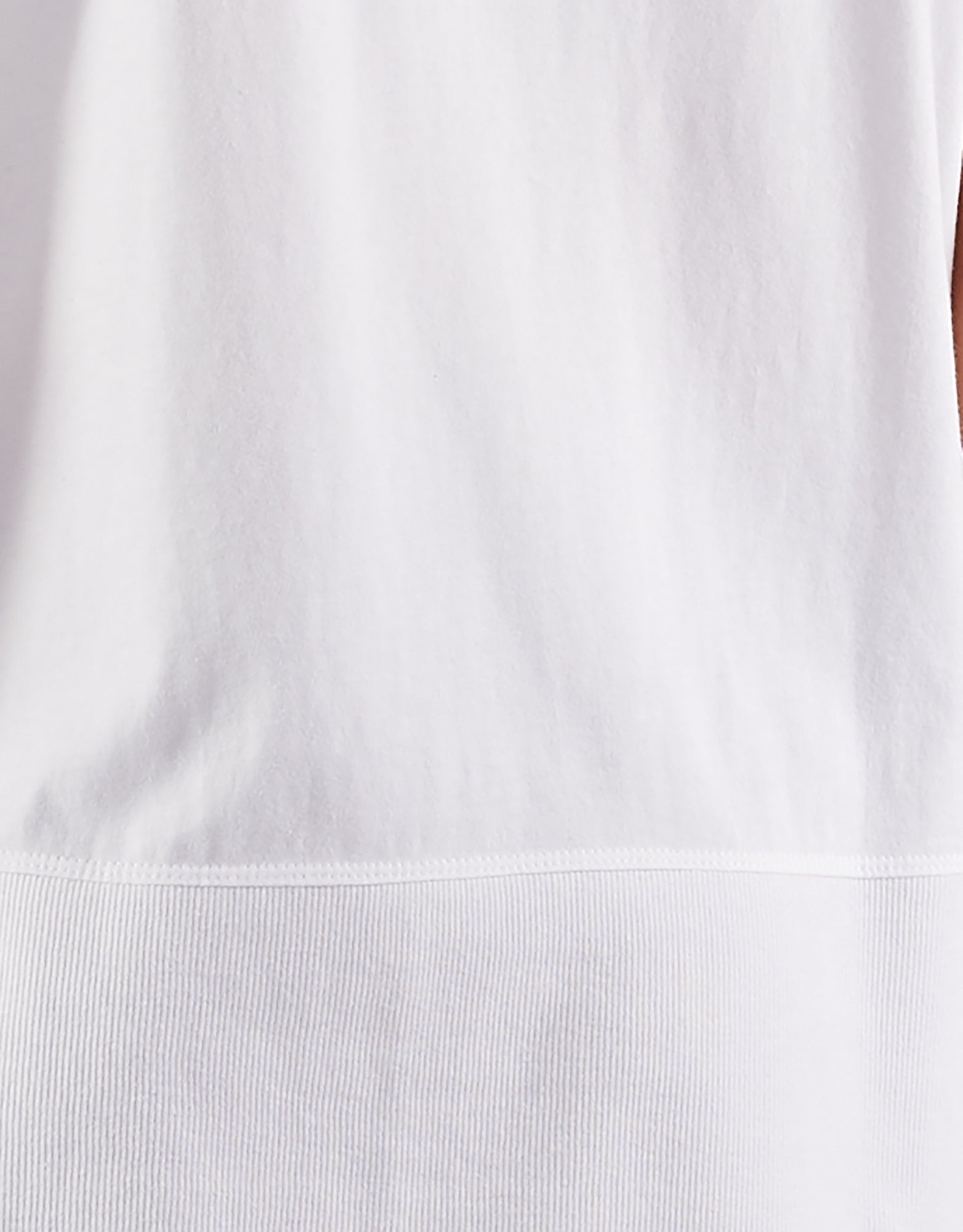 Elm Rib SS Tee - White