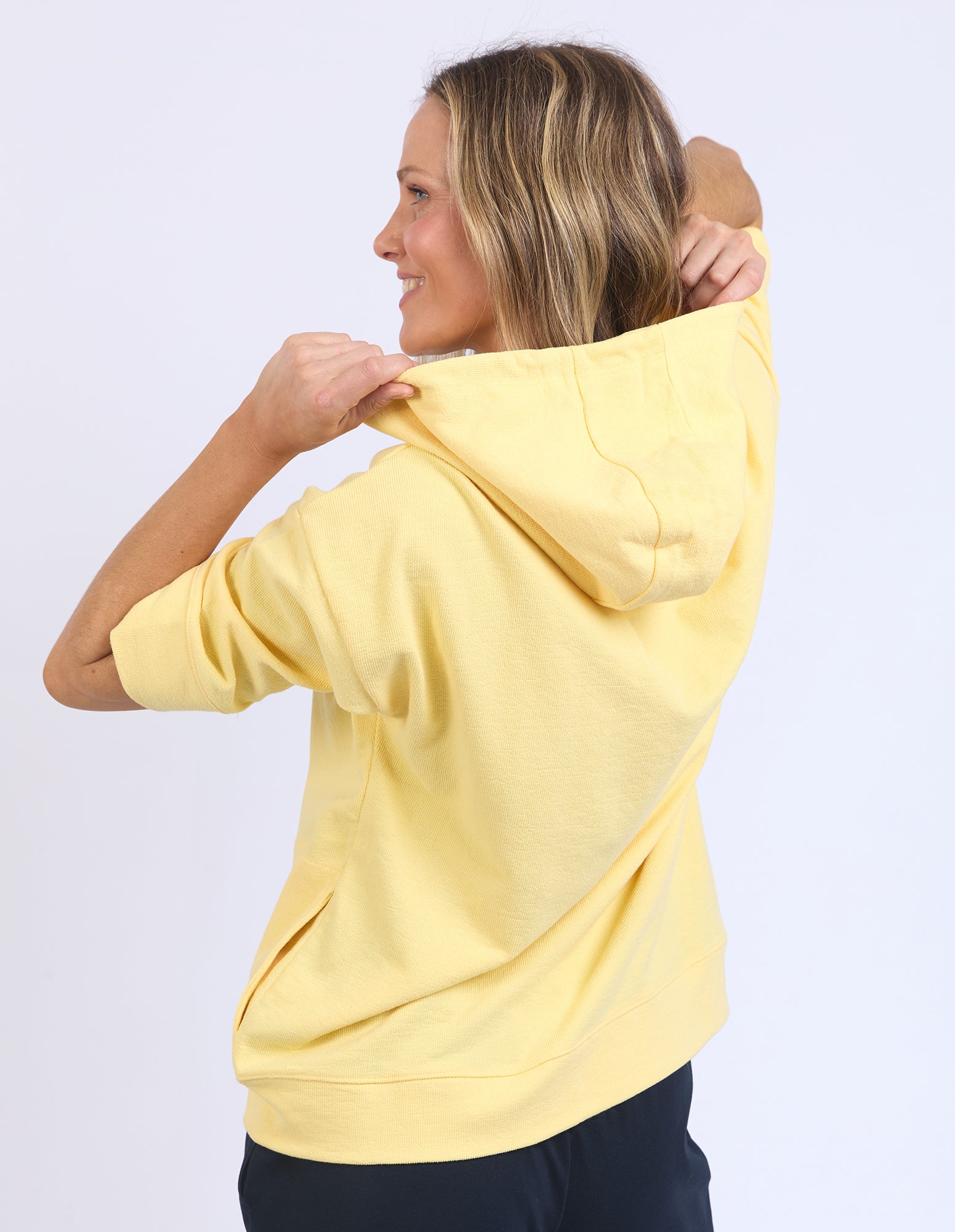 Elm Beachy Zip Hoodie - Pale Banana