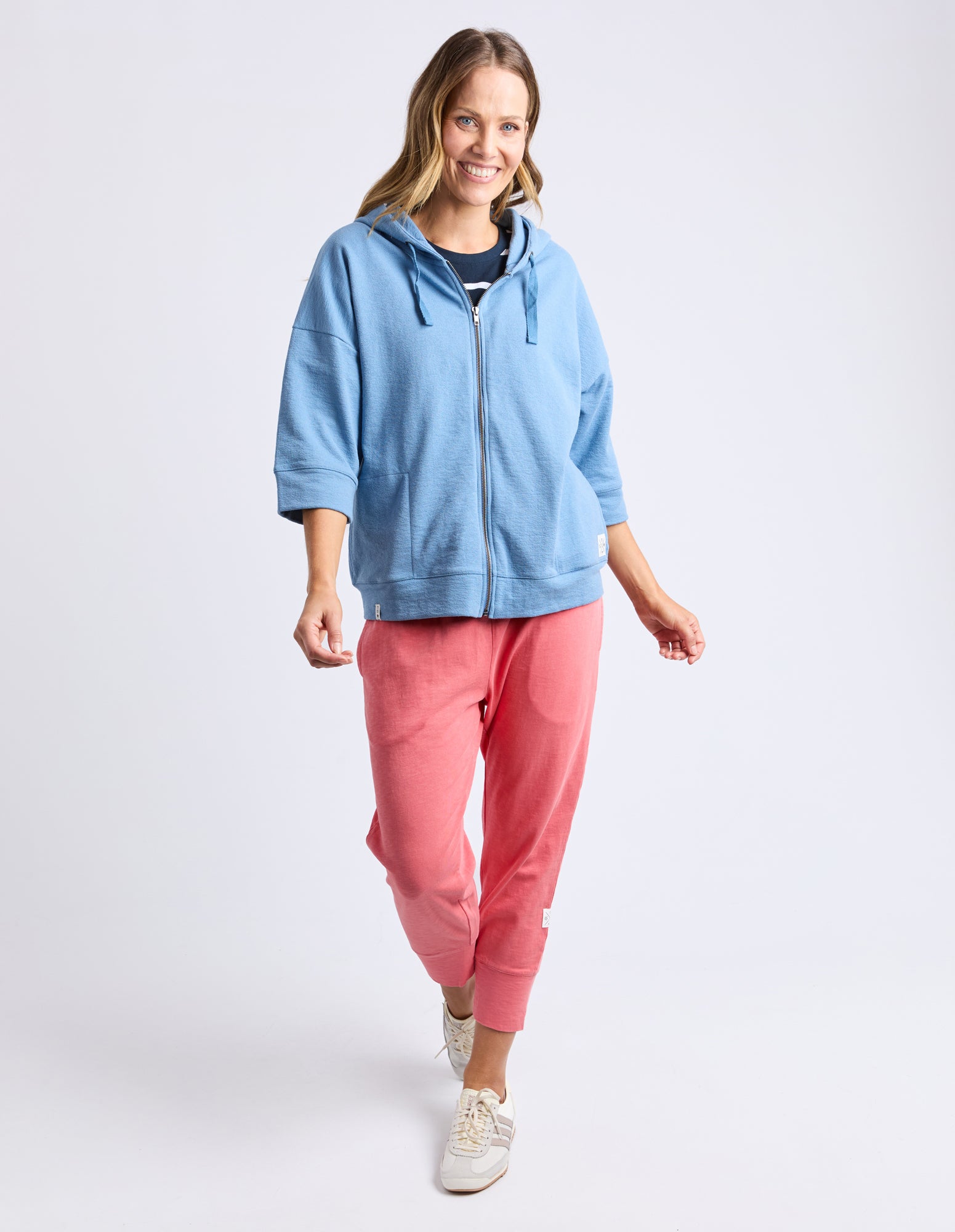 Elm Beachy Zip Hoodie - Blue Shadow