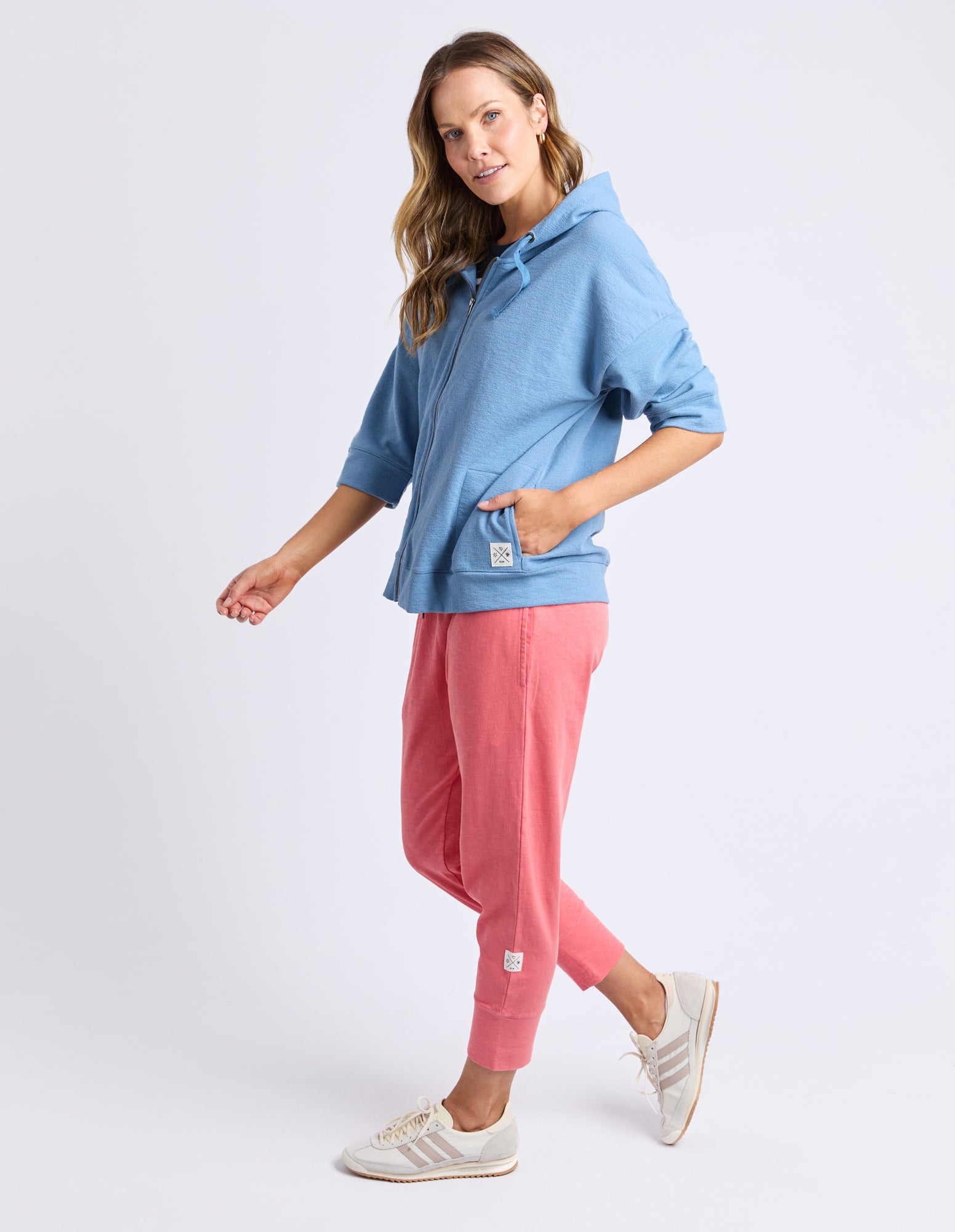 Elm Beachy Zip Hoodie - Blue Shadow