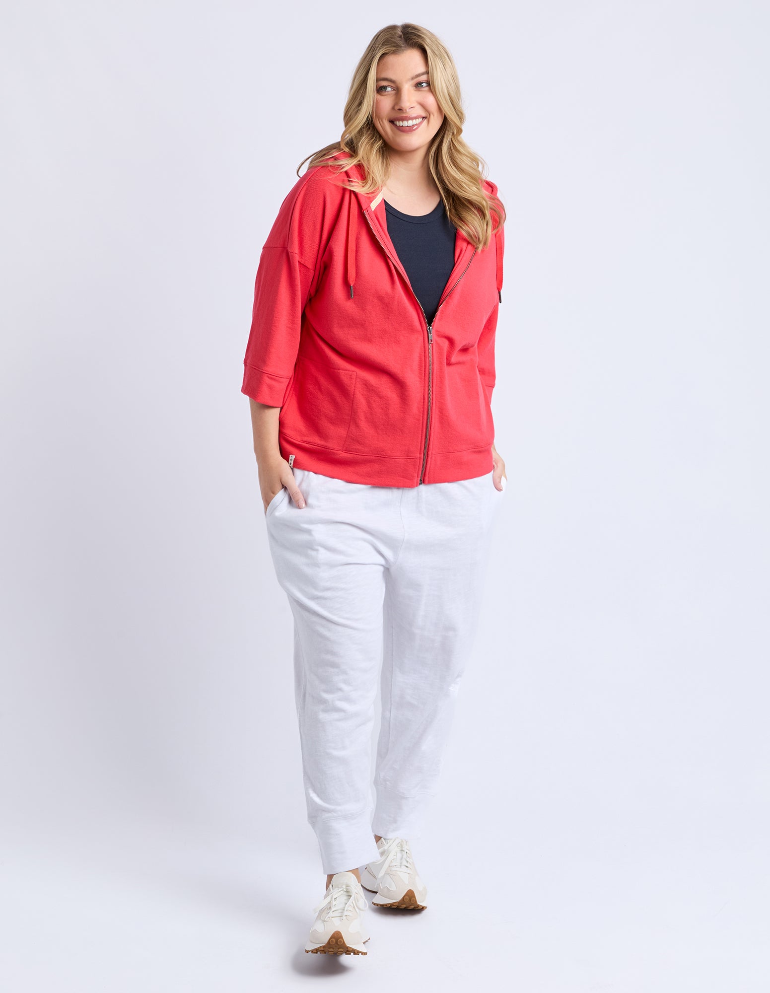 Elm Beachy Zip Hoodie - Cayenne