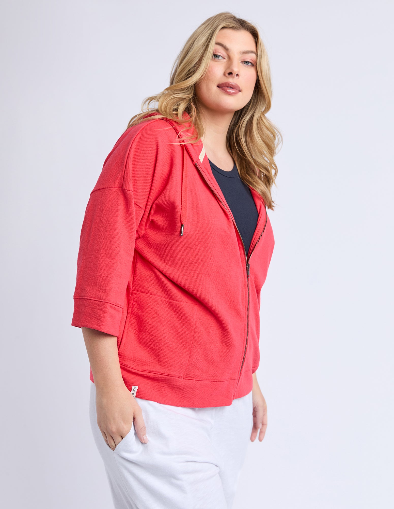 Elm Beachy Zip Hoodie - Cayenne