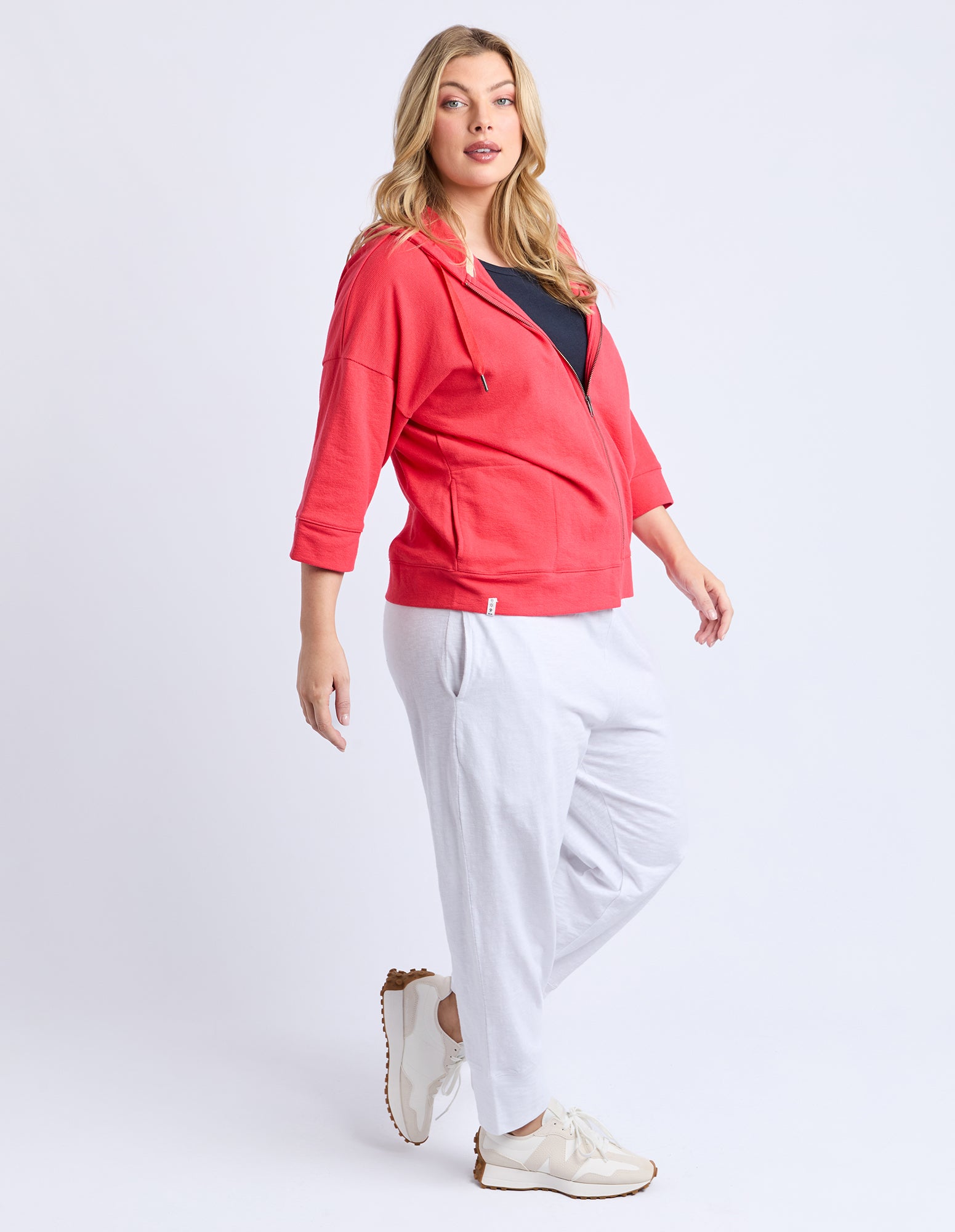 Elm Beachy Zip Hoodie - Cayenne